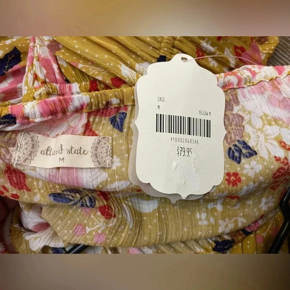 Altar'd State Womens Gold Coast Walk Through Floral Maxi Dress Size Medium New - Picture 5 of 8